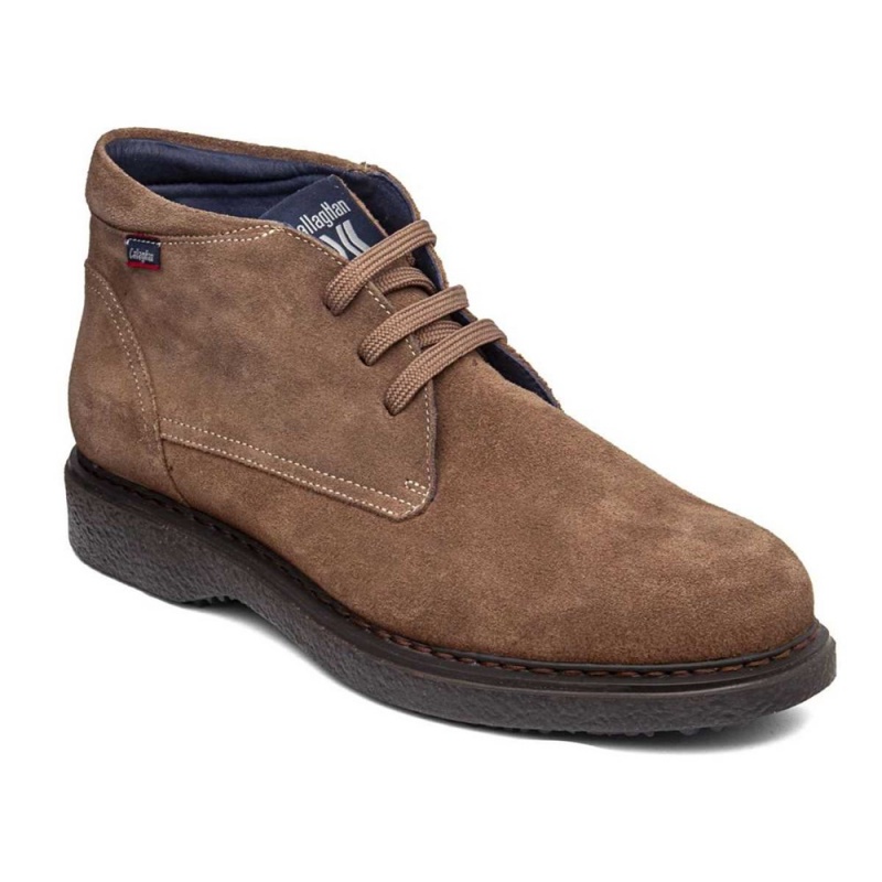 Bottines CallagHan Free Crep Marron Homme | UOZ-3327798