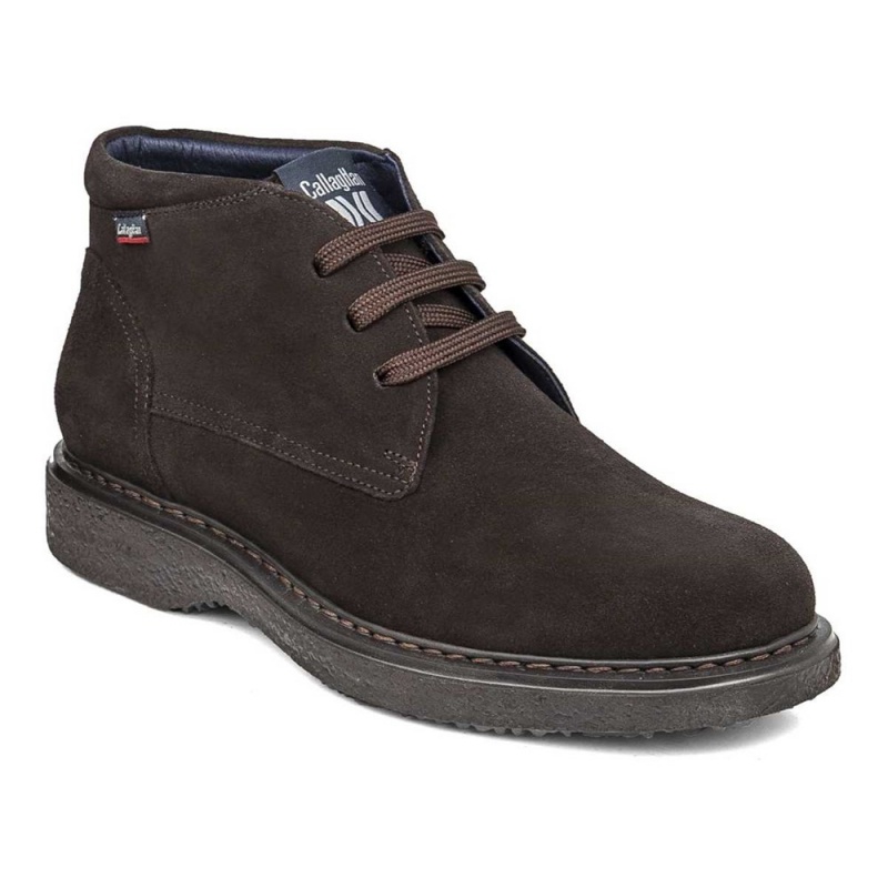 Bottines CallagHan Free Crep Marron Homme | KZL-9015972