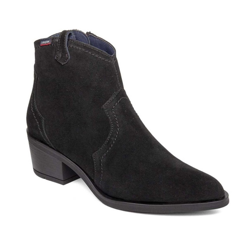 Bottines CallagHan Freeride Noir Femme | HOT-4641789