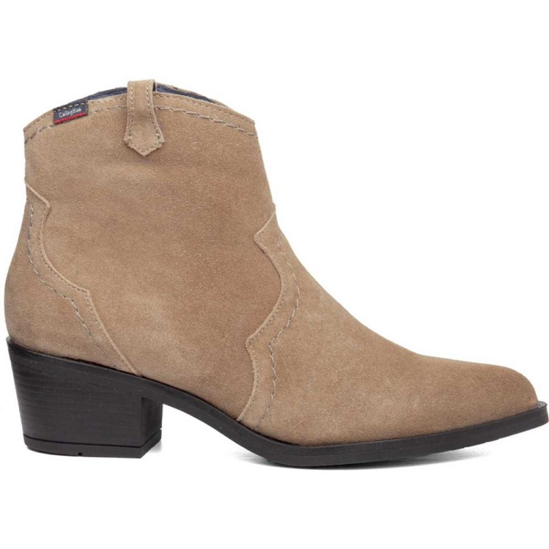 Bottines CallagHan Freeride Beige Femme | WVJ-5546284