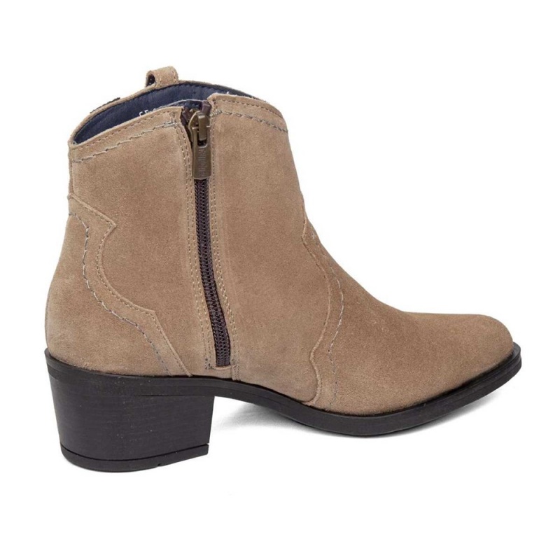 Bottines CallagHan Freeride Beige Femme | WVJ-5546284