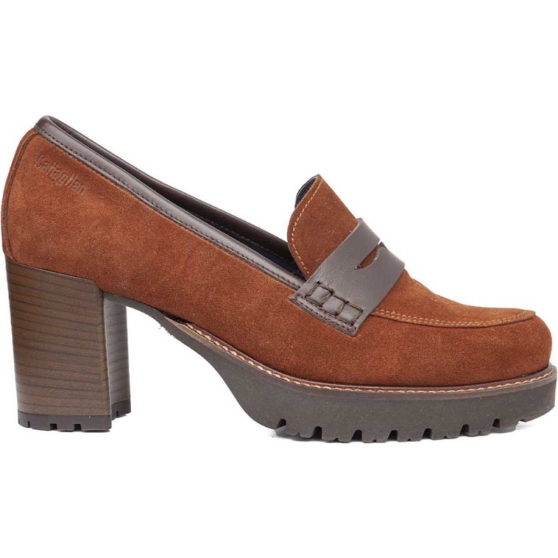 Mocassin CallagHan Jazz Marron Femme | WOV-7451400