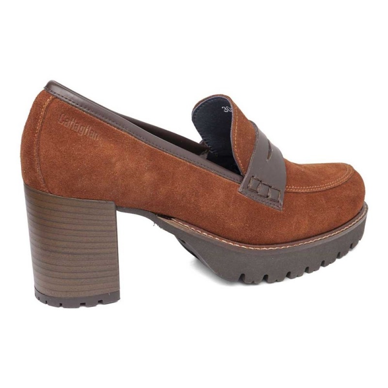 Mocassin CallagHan Jazz Marron Femme | WOV-7451400