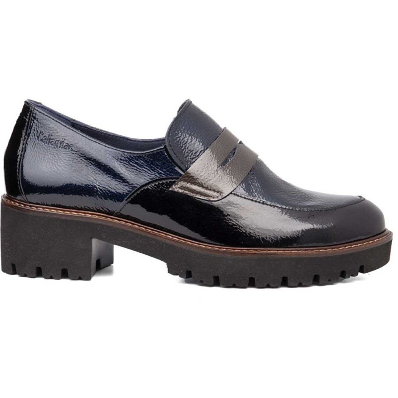 Mocassin CallagHan Freestyle Noir Bleu Grise Femme | HNZ-2344167