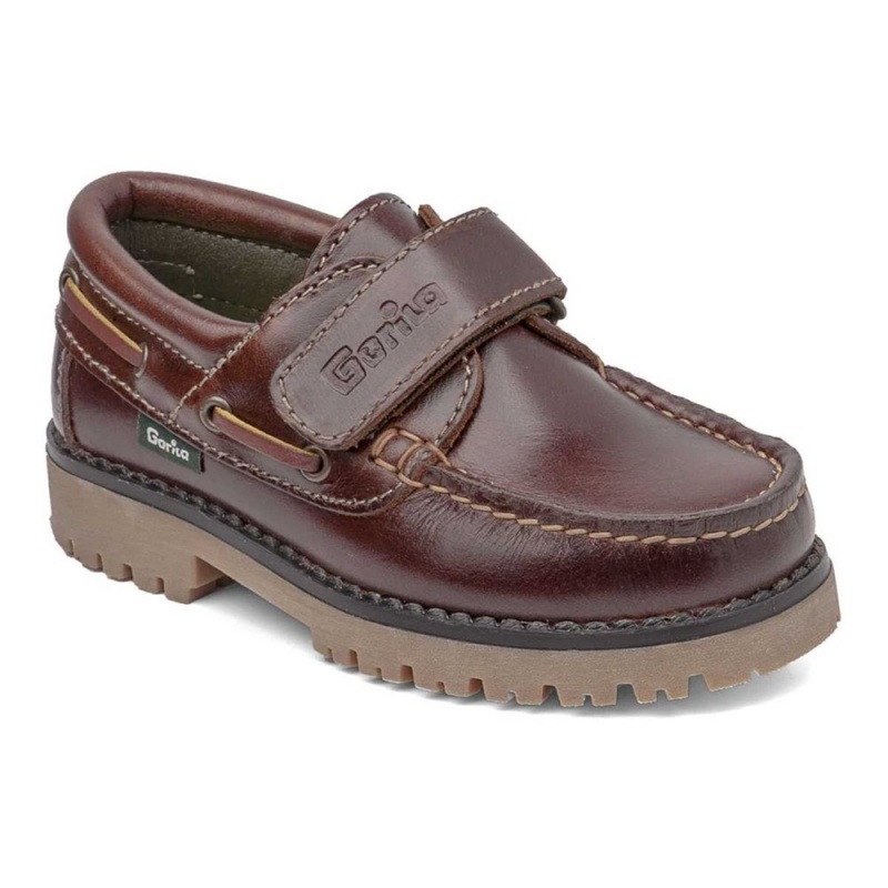 Chaussure Bateau CallagHan Taylor Marron Garcon | CJL-9591448