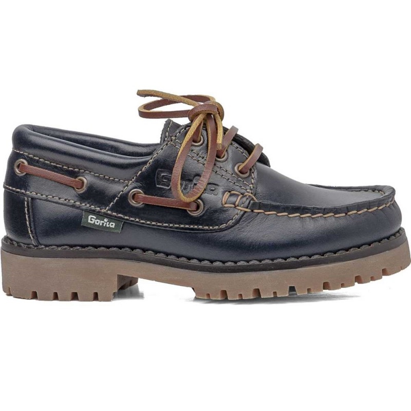 Chaussure Bateau CallagHan Taylor Bleu Garcon | AQB-5876512