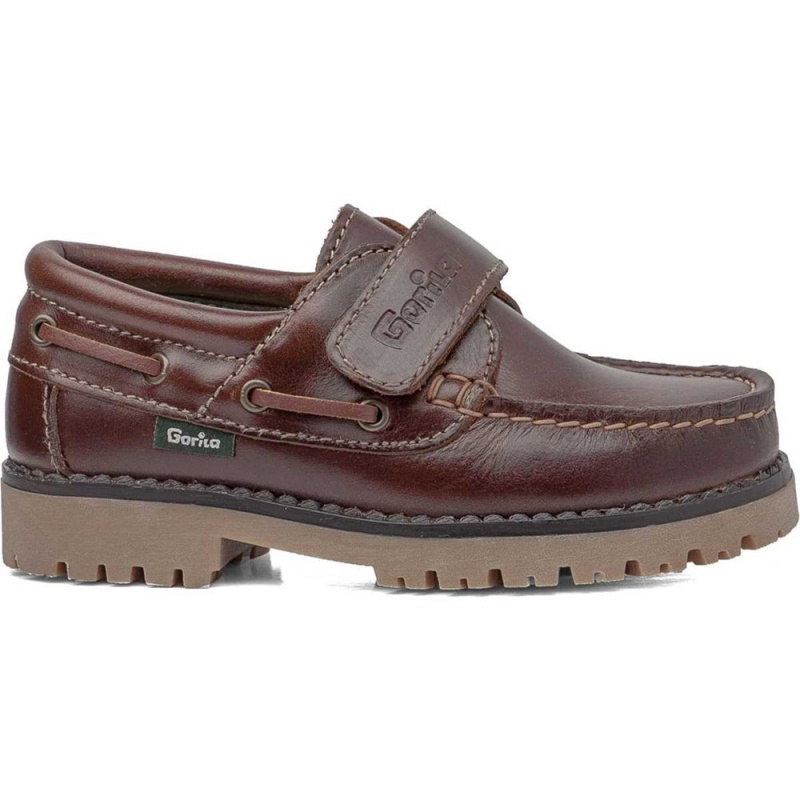 Chaussure Bateau CallagHan Taylor Marron Garcon | CJL-9591448