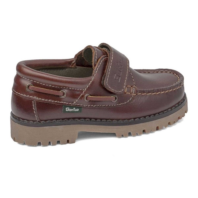 Chaussure Bateau CallagHan Taylor Marron Garcon | CJL-9591448