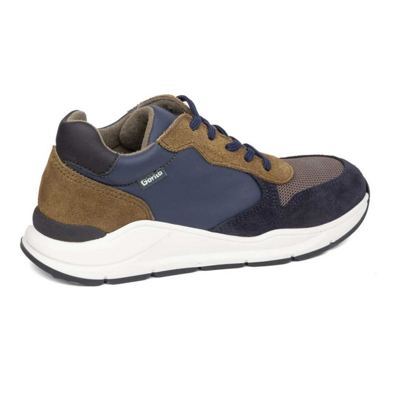 Basket CallagHan Julio Bleu Beige Garcon | KMQ-6885552