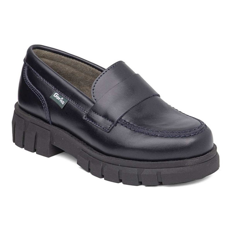 Chaussures D'école CallagHan Pat Bleu Fille | UXS-3424687