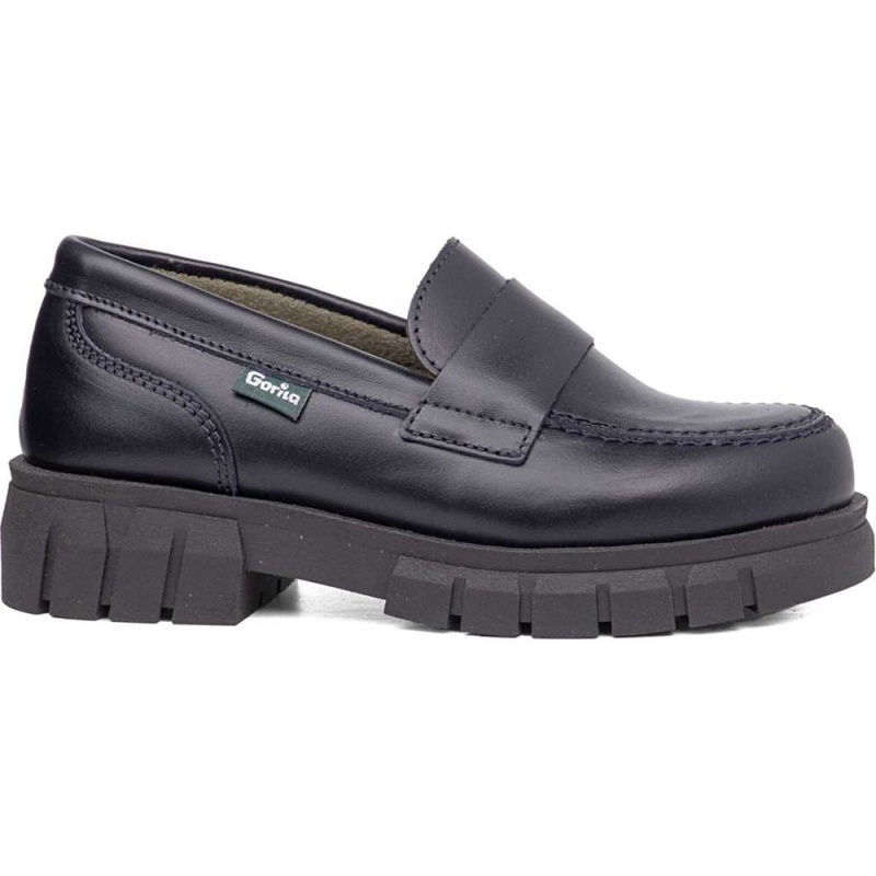 Chaussures D'école CallagHan Pat Bleu Fille | UXS-3424687