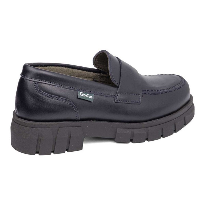 Chaussures D'école CallagHan Pat Bleu Fille | UXS-3424687