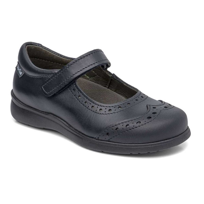 Chaussures D'école CallagHan Pencil Bleu Fille | VRJ-4180069