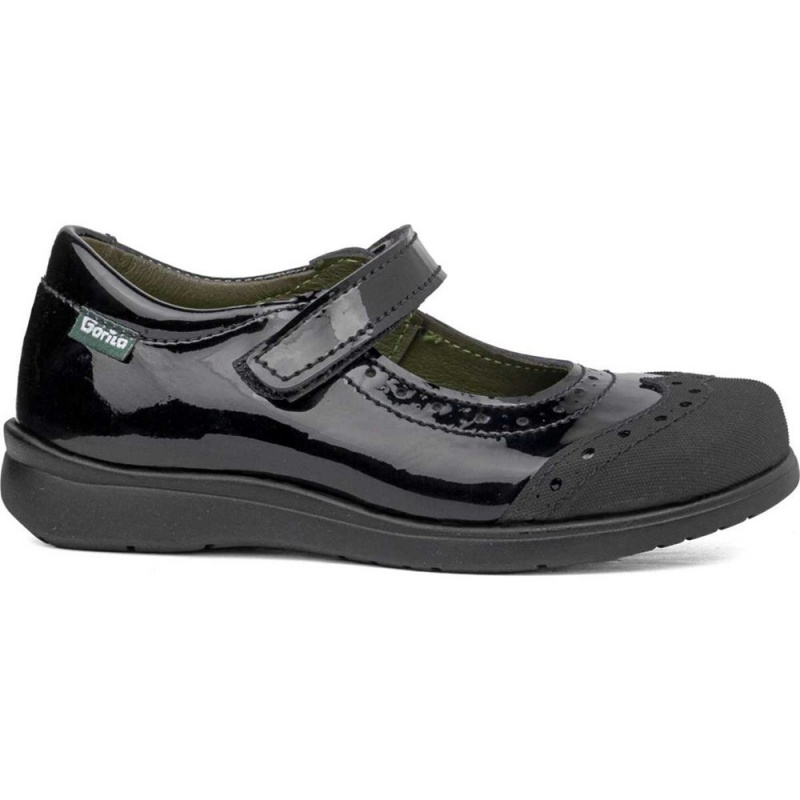 Chaussures D'école CallagHan Pencil Noir Fille | VUB-2239863