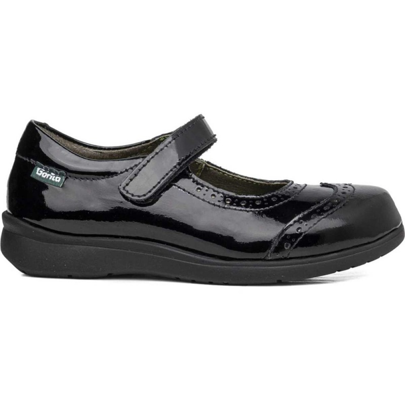 Chaussures D'école CallagHan Pencil Noir Fille | QPY-2501603