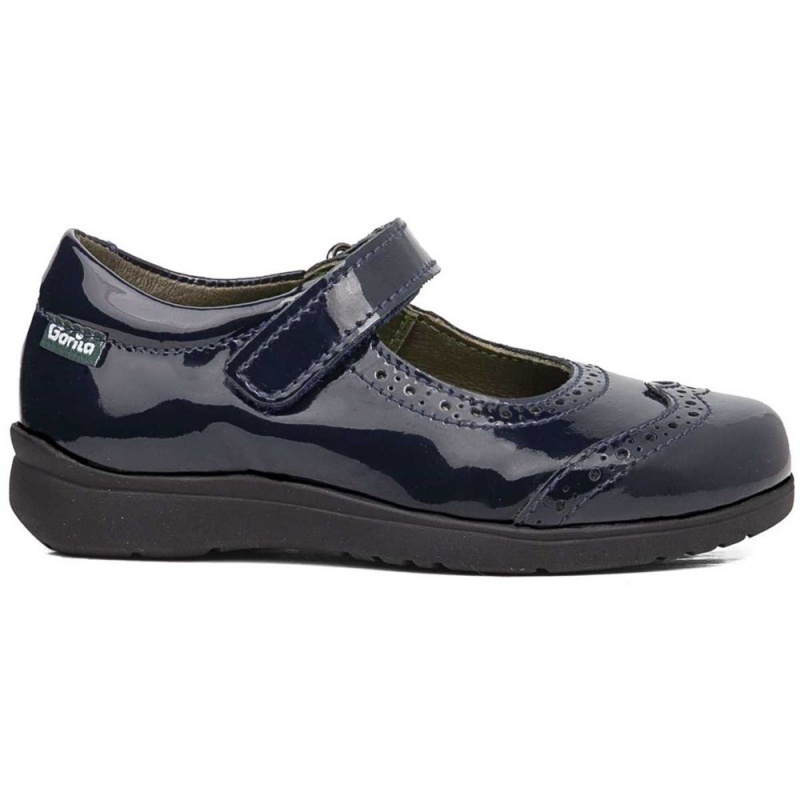 Chaussures D'école CallagHan Pencil Bleu Fille | UXP-3249629