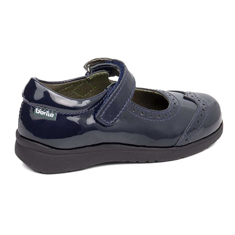 Chaussures D'école CallagHan Pencil Bleu Fille | UXP-3249629